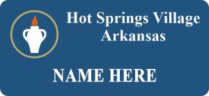 (image for) Gideon\'s International Hot Springs Village Arkansas - Blue Name Badge