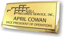 (image for) Gills Records Service Executive Gold Badge