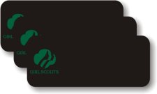 (image for) Girl Scouts Pack of 25 Black Logo Only Badges