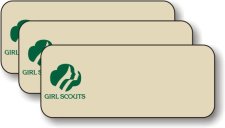 (image for) Girl Scouts Pack of 25 Ivory Logo Only Badges