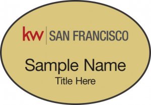 (image for) Keller Williams San Francisco Gold Oval Badge