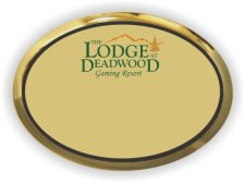 (image for) Logo Only Lodge at Deadwood Executive Oval Gold Badge