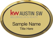 (image for) Keller Williams Austin SW Gold Oval Executive Badge