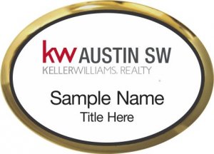 (image for) Keller Williams Austin SW Gold Oval Executive White Badge