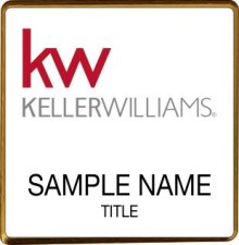 (image for) Keller Williams KW Gold Square Executive White Badge