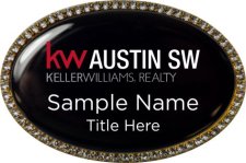 (image for) Keller Williams Austin SW Gold Oval Beyond Bling Badge