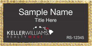 (image for) Keller Williams Maui Bling Gold Badge with Black Insert