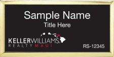 (image for) Keller Williams Maui Executive Gold Badge with Black Insert