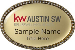 (image for) Keller Williams Austin SW Gold Oval Beyond Bling Badge