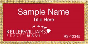 (image for) Keller Williams Maui Bling Gold Badge with Red Insert