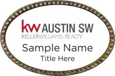 (image for) Keller Williams Austin SW Gold Oval Beyond Bling Badge