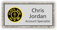 (image for) Gold's Gym Silver Bling Badge