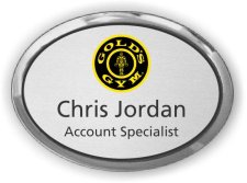 (image for) Gold's Gym Oval Executive Silver Badge