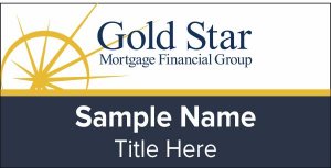 (image for) Gold Star Mortgage Financial Group Standard White Square Corner badge