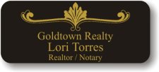(image for) Goldtown Realty Black on Gold Badge