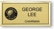 (image for) Golf Foundation of Colorado Gold Executive Badge