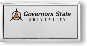 (image for) Governors State University Silver Executive Badge Logo Only