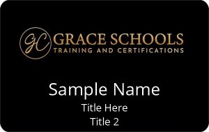 (image for) Grace School of Ministry ID Horizontal badge - Gold Logo