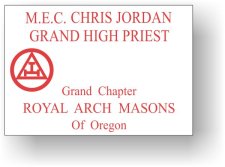 (image for) Grand Chapter Royal Arch Masons White Badge