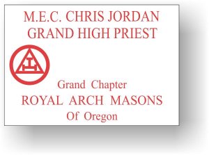 (image for) Grand Chapter Royal Arch Masons White Badge