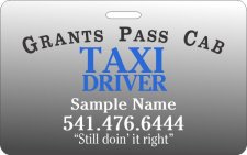 (image for) Grants Pass Cab Horizontal ID Badge