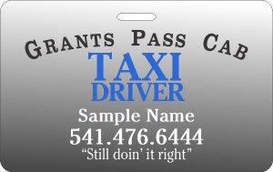 (image for) Grants Pass Cab Horizontal ID Badge