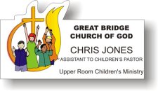(image for) Great Bridge Church of God White Shaped Badge