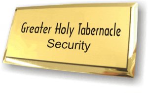 (image for) Greater Holy Tabernacle Executive Gold Badge