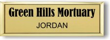 (image for) Green Hills Mortuary Small Executive Gold Badge