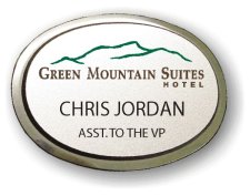 (image for) Green Mountain Suites Hotel Executive Oval Silver Badge