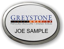 (image for) Greystone America Silver Oval Executive Badge