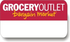 (image for) Grocery Outlet Red Logo White Logo Only Badge