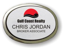(image for) Gulf Coast Realty Executive Oval Silver Badge