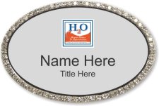 (image for) H2O Watermark Pacific Properties Oval Bling Silver badge
