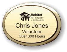 (image for) Habitat for Humanity Executive Oval Gold Badge
