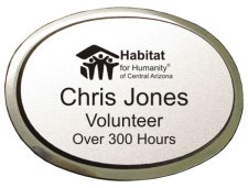 (image for) Habitat for Humanity Executive Oval Silver Badge