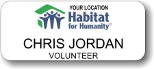 (image for) Habitat for Humanity White Top Location Logo Badge