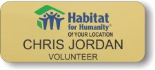 (image for) Habitat for Humanity Colored Logo Gold Badge