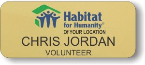 (image for) Habitat for Humanity Colored Logo Gold Badge