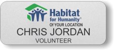 (image for) Habitat for Humanity Colored Logo Silver Badge