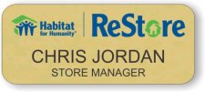 (image for) Habitat for Humanity ReStore Logo Gold Badge