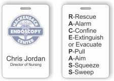 (image for) Hackensack Endoscopy Center Double Sided Photo ID Style Badge
