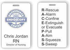 (image for) Hackensack Endoscopy Center RN Double Sided Photo ID Style Badge