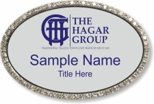(image for) The Hagar Group Oval Bling Silver Badge