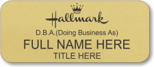 (image for) Hallmark Gold Regular Name Badge