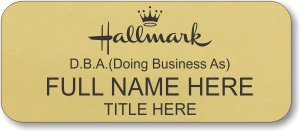 (image for) Hallmark Gold Regular Name Badge