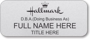 (image for) Hallmark Silver Regular Name Badge