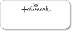 (image for) Hallmark White Logo Only Name Badge