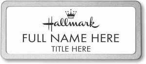 (image for) Hallmark White Pebbled Frame Prestige Badge