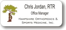 (image for) Hampshire Orthopedics & Sports Medicine White Badge